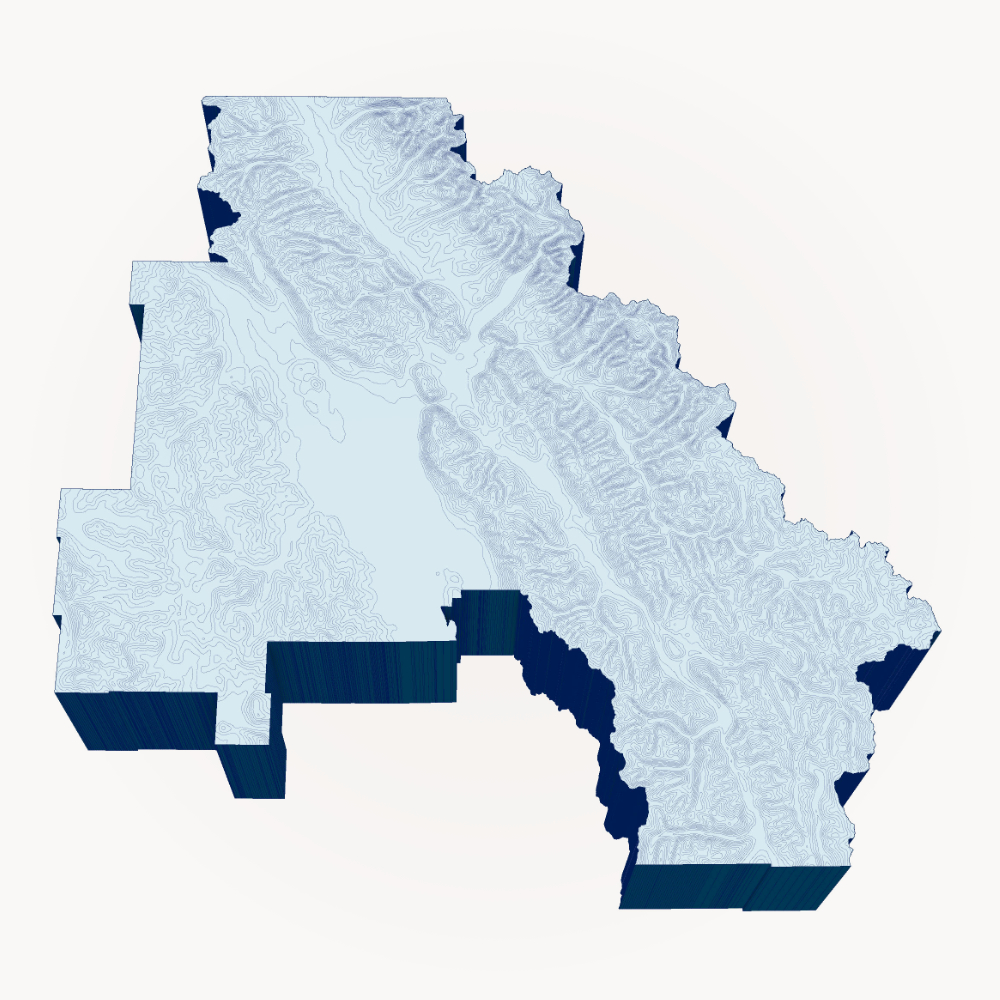 Topographic Map of Flathead County