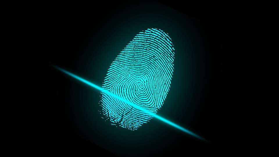 Fingerprint being scanned
